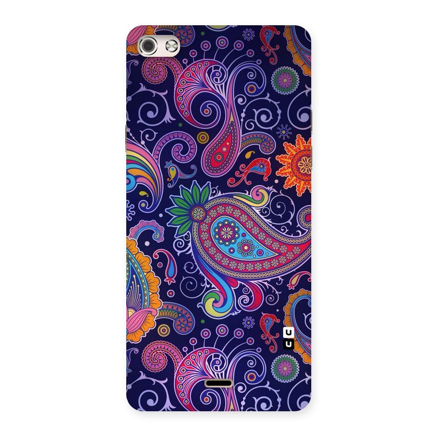 Mehendi Pattern Back Case for Micromax Canvas Silver 5