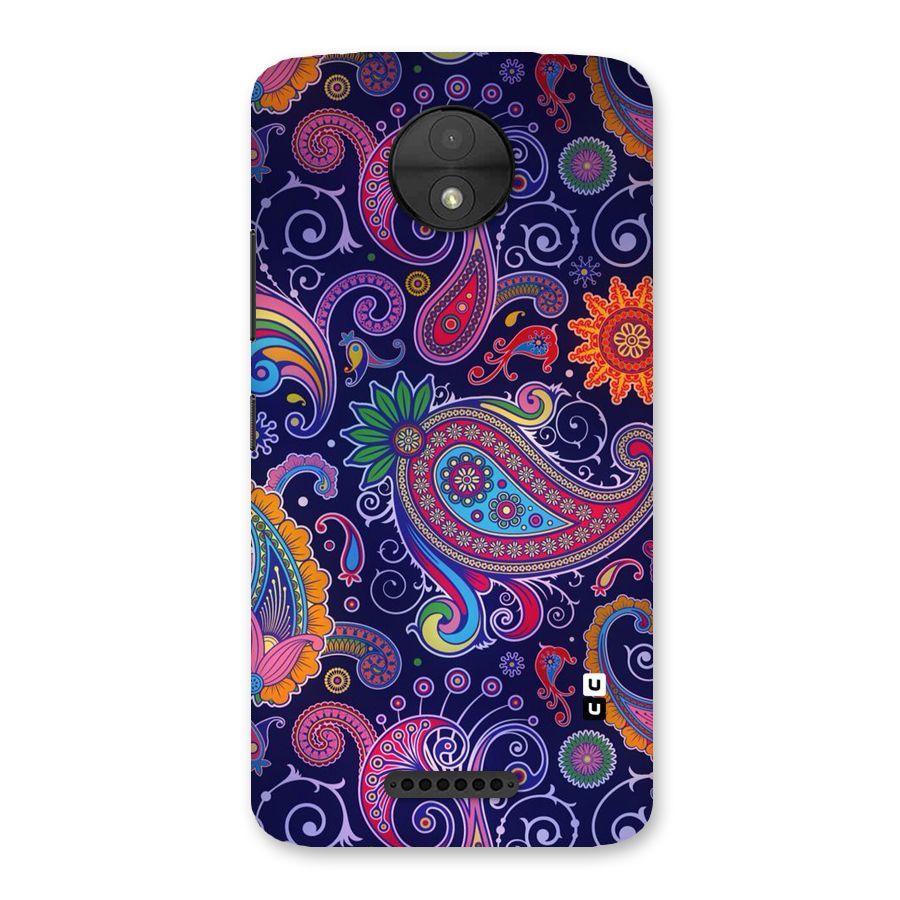 Mehendi Pattern Back Case for Moto C