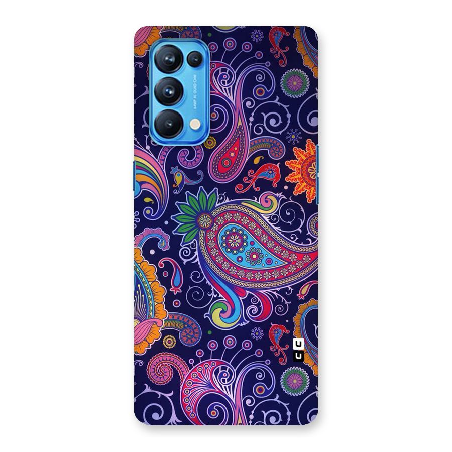 Mehendi Pattern Back Case for Oppo Reno5 Pro 5G
