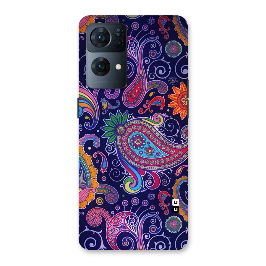 Mehendi Pattern Back Case for Oppo Reno7 Pro 5G