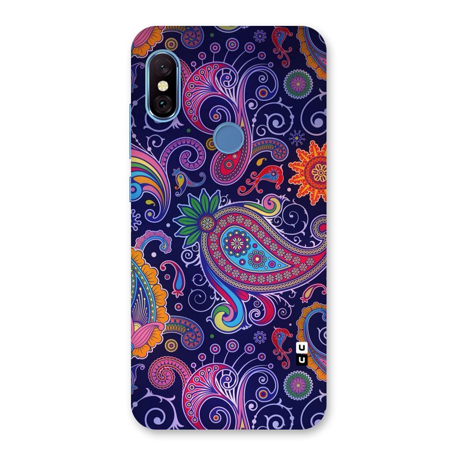 Mehendi Pattern Back Case for Redmi Note 6 Pro