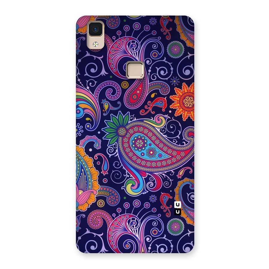 Mehendi Pattern Back Case for V3 Max