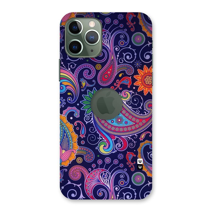 Mehendi Pattern Back Case for iPhone 11 Pro Logo  Cut