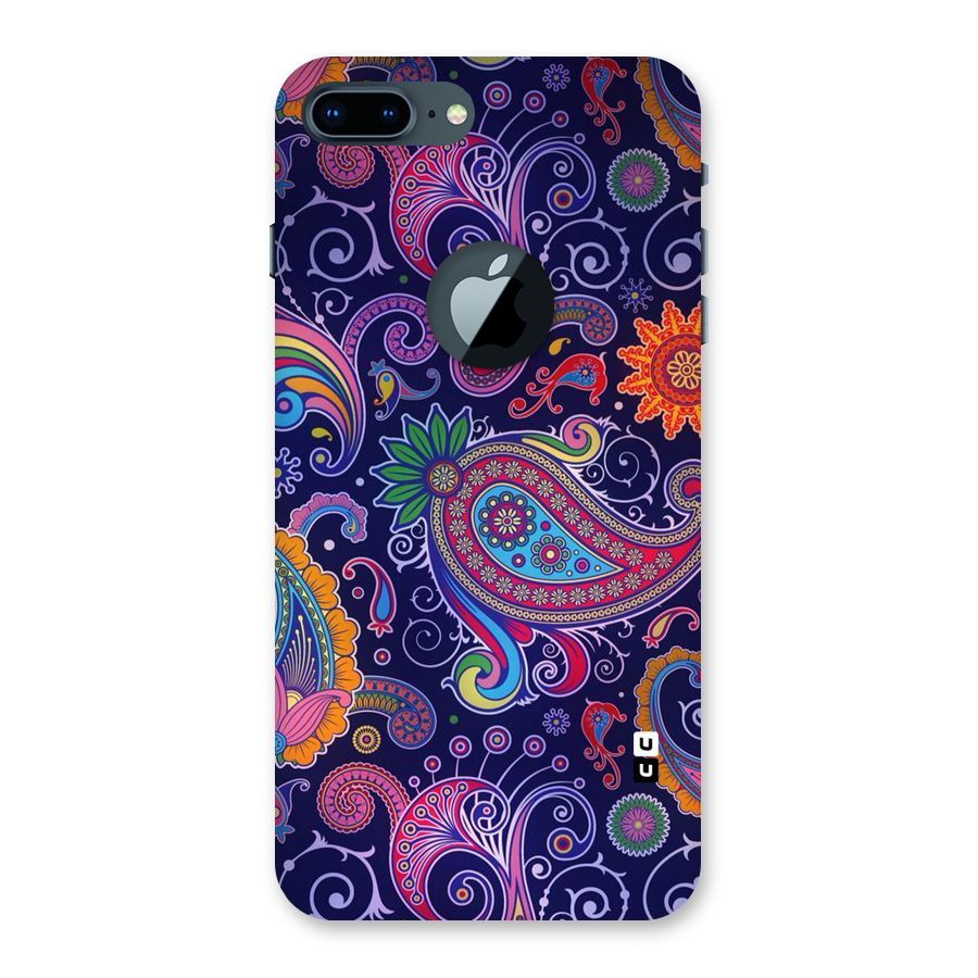 Mehendi Pattern Back Case for iPhone 7 Plus Logo Cut