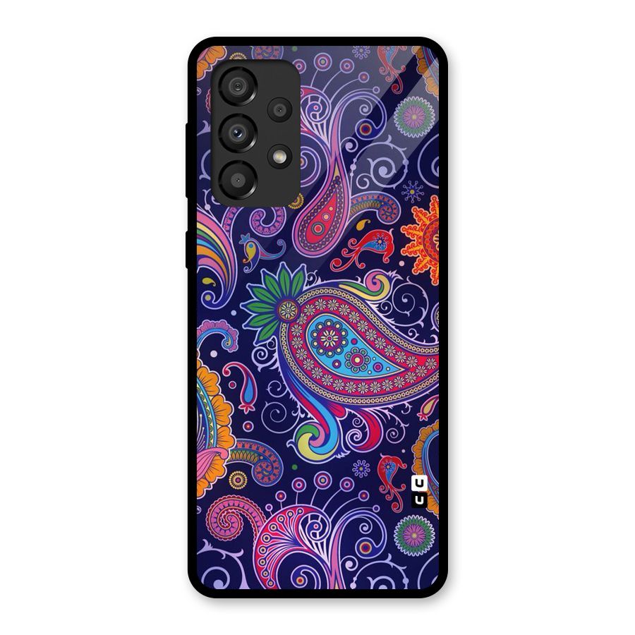 Mehendi Pattern Glass Back Case for Galaxy A33 5G