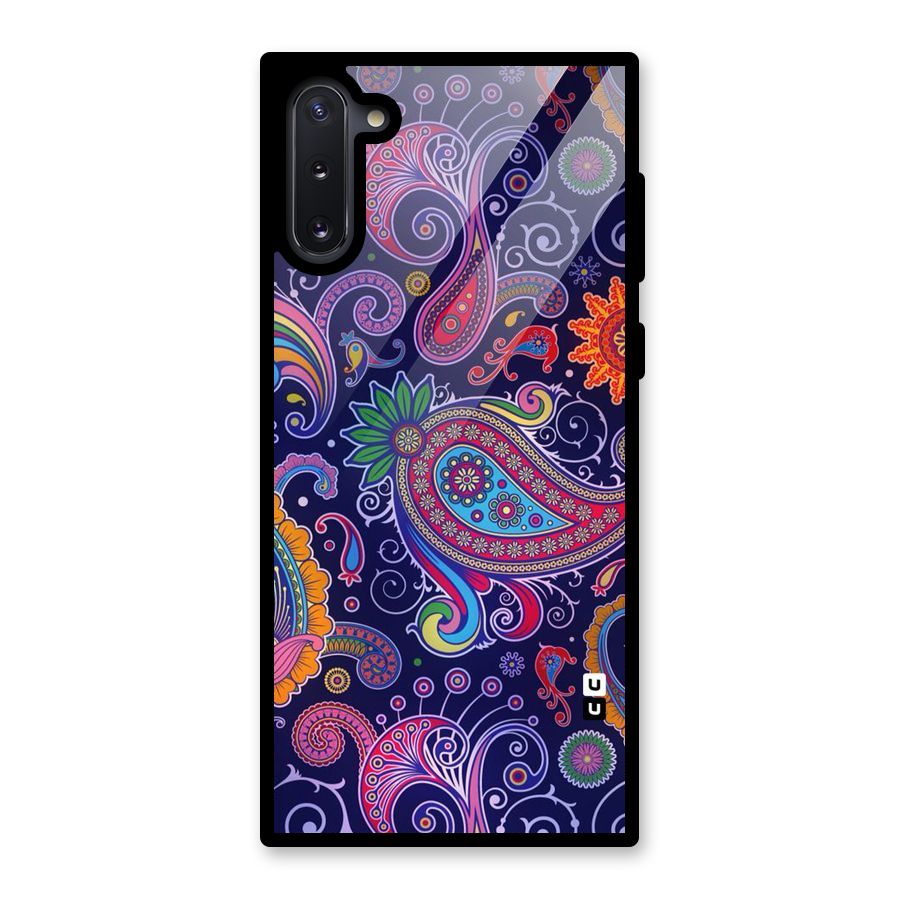 Mehendi Pattern Glass Back Case for Galaxy Note 10