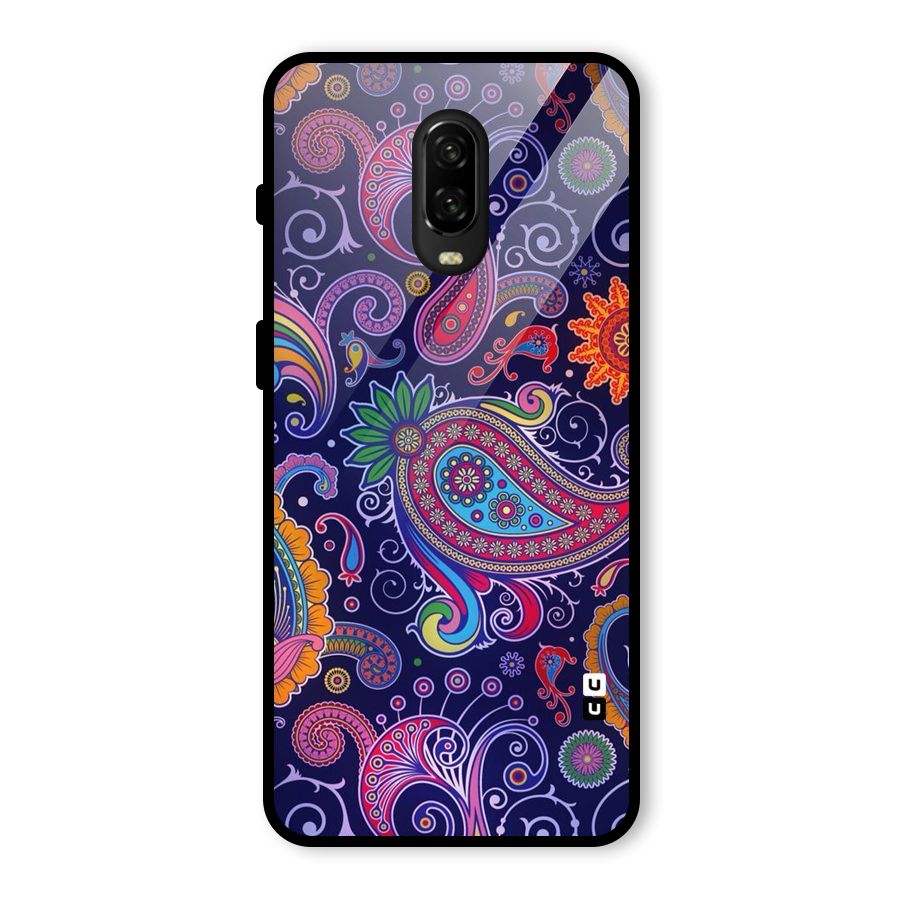 Mehendi Pattern Glass Back Case for OnePlus 6T