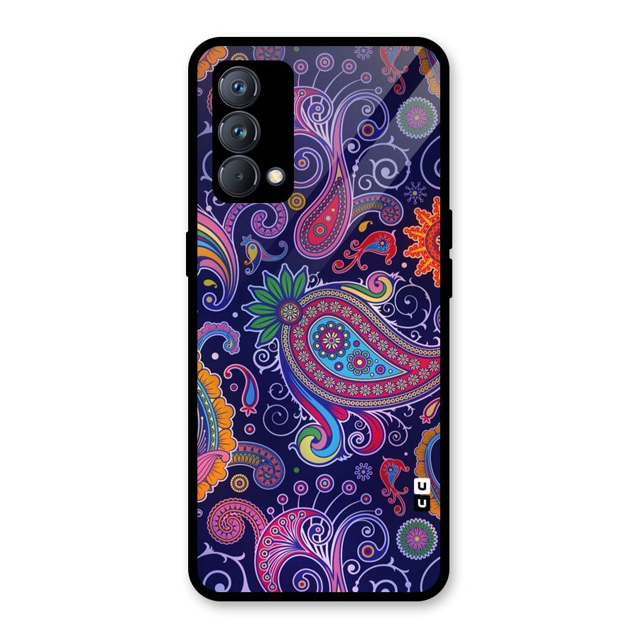 Mehendi Pattern Glass Back Case for Realme GT Master Edition