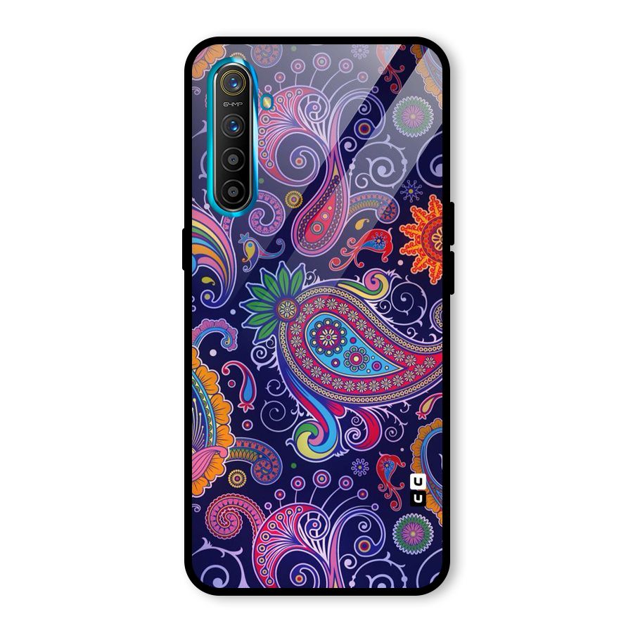 Mehendi Pattern Glass Back Case for Realme X2