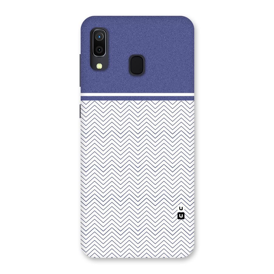 Melange Striped Pattern Back Case for Galaxy A30
