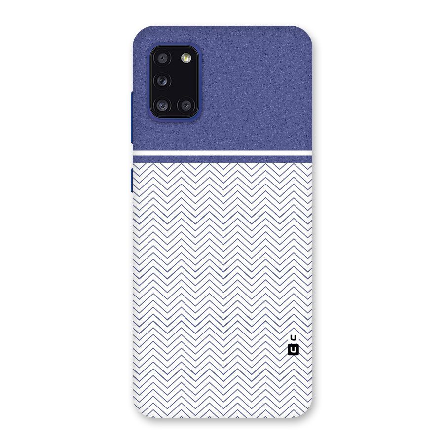 Melange Striped Pattern Back Case for Galaxy A31