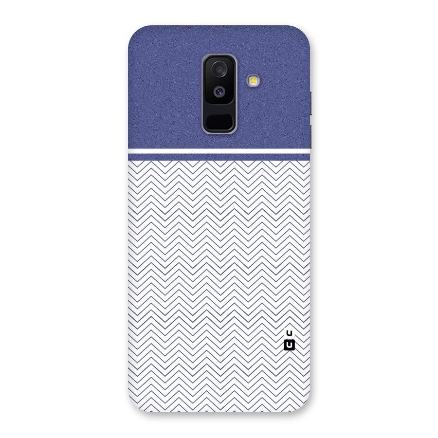 Melange Striped Pattern Back Case for Galaxy A6 Plus