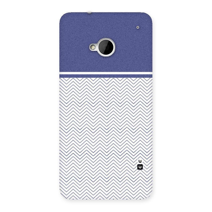 Melange Striped Pattern Back Case for HTC One M7
