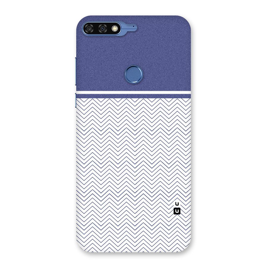 Melange Striped Pattern Back Case for Honor 7C