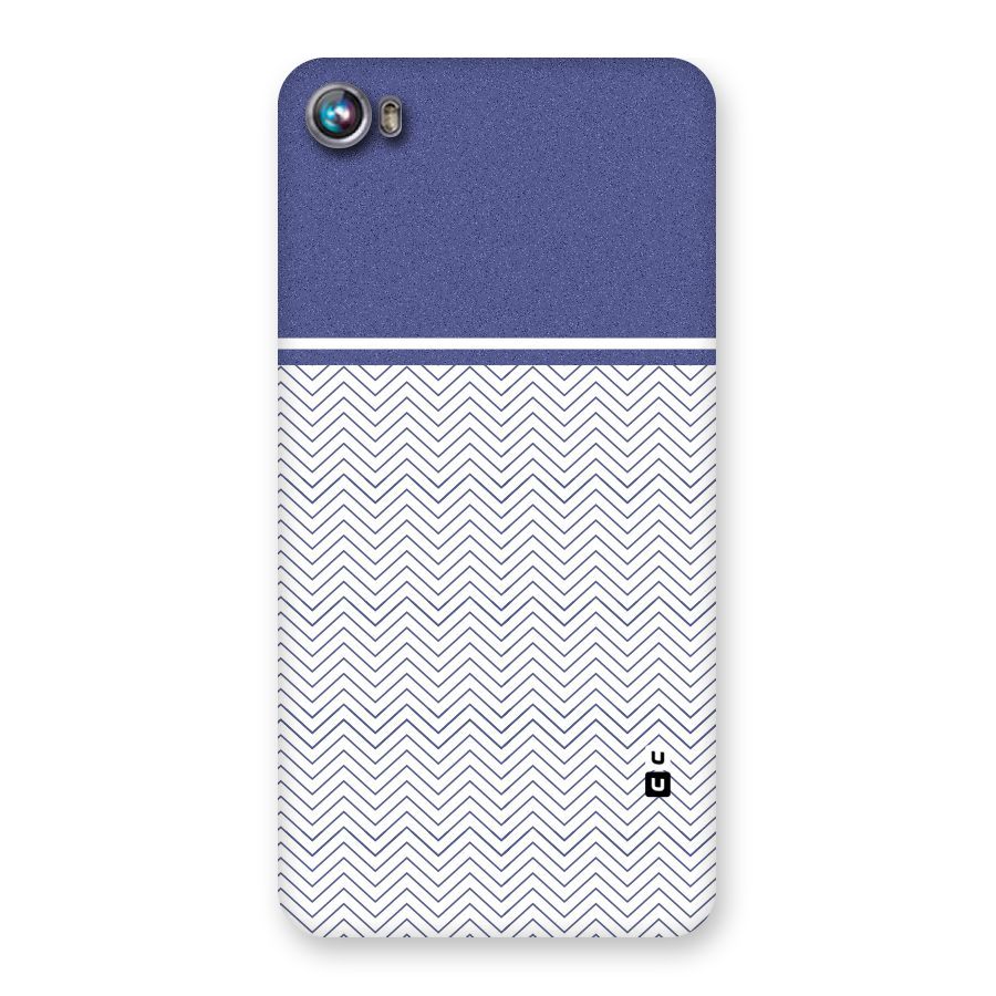 Melange Striped Pattern Back Case for Micromax Canvas Fire 4 A107