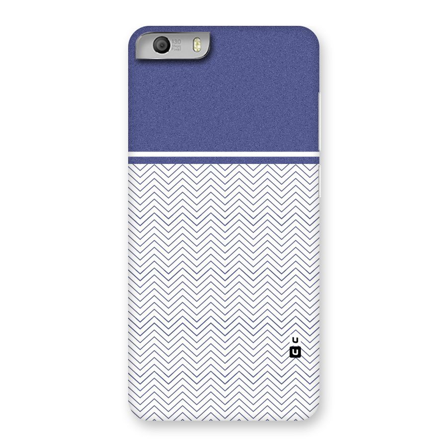 Melange Striped Pattern Back Case for Micromax Canvas Knight 2
