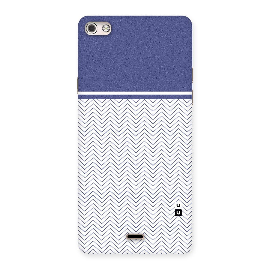 Melange Striped Pattern Back Case for Micromax Canvas Silver 5