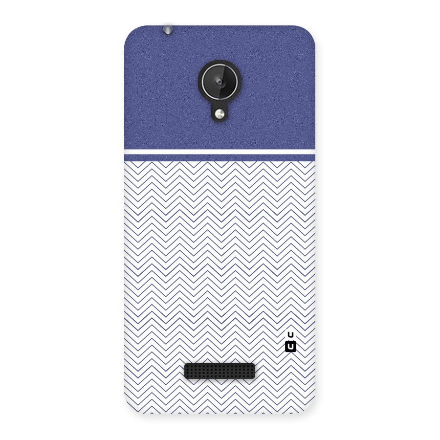 Melange Striped Pattern Back Case for Micromax Canvas Spark Q380