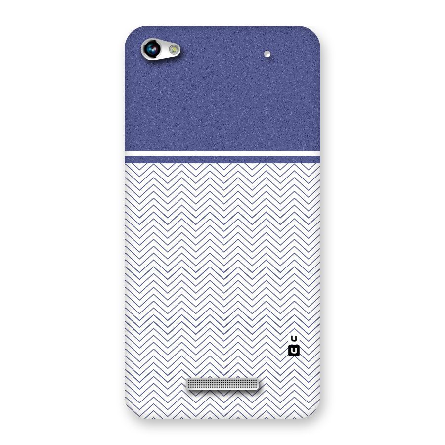 Melange Striped Pattern Back Case for Micromax Hue 2