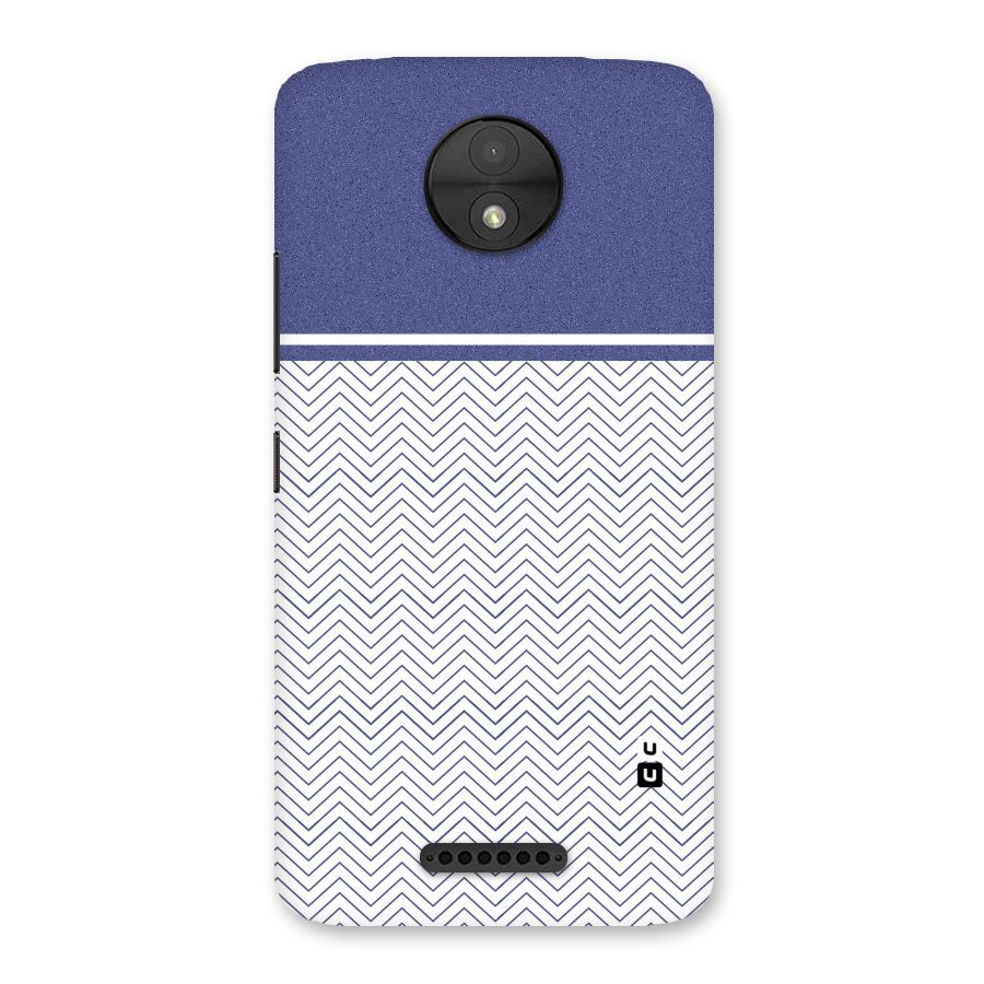 Melange Striped Pattern Back Case for Moto C