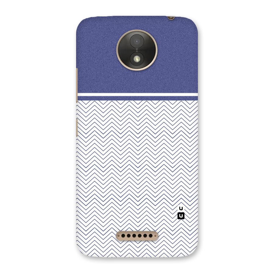 Melange Striped Pattern Back Case for Moto C Plus