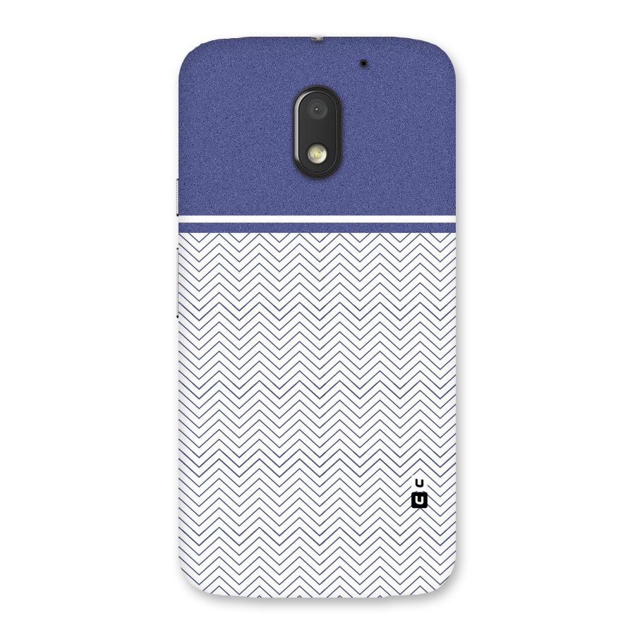 Melange Striped Pattern Back Case for Moto E3 Power