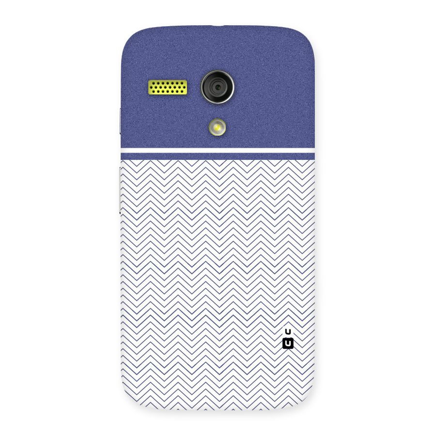 Melange Striped Pattern Back Case for Moto G