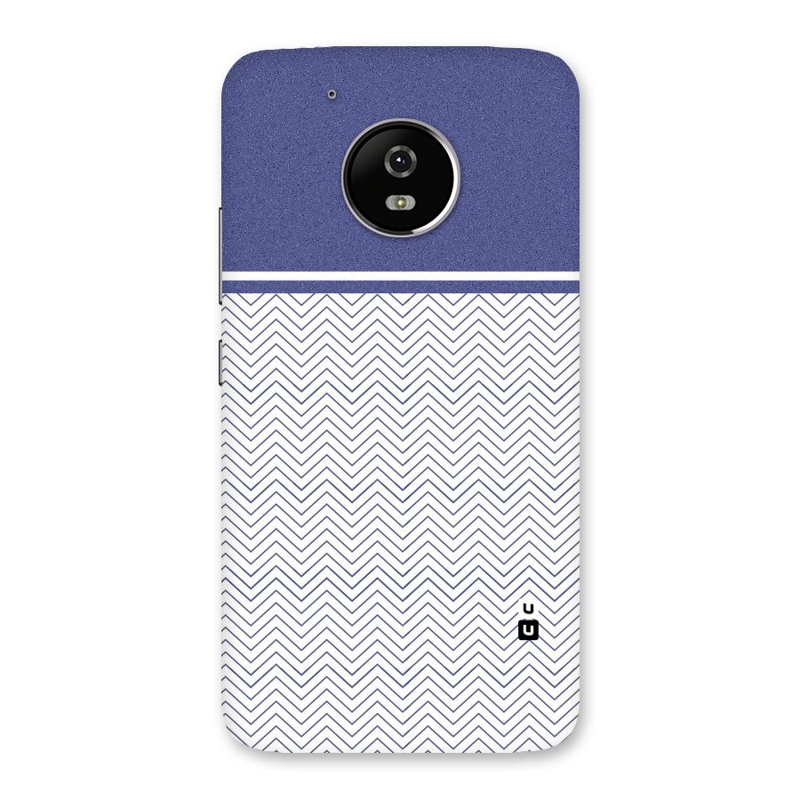 Melange Striped Pattern Back Case for Moto G5