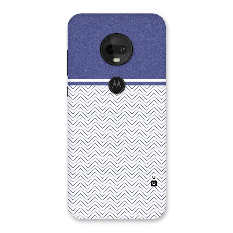 Melange Striped Pattern Back Case for Moto G7