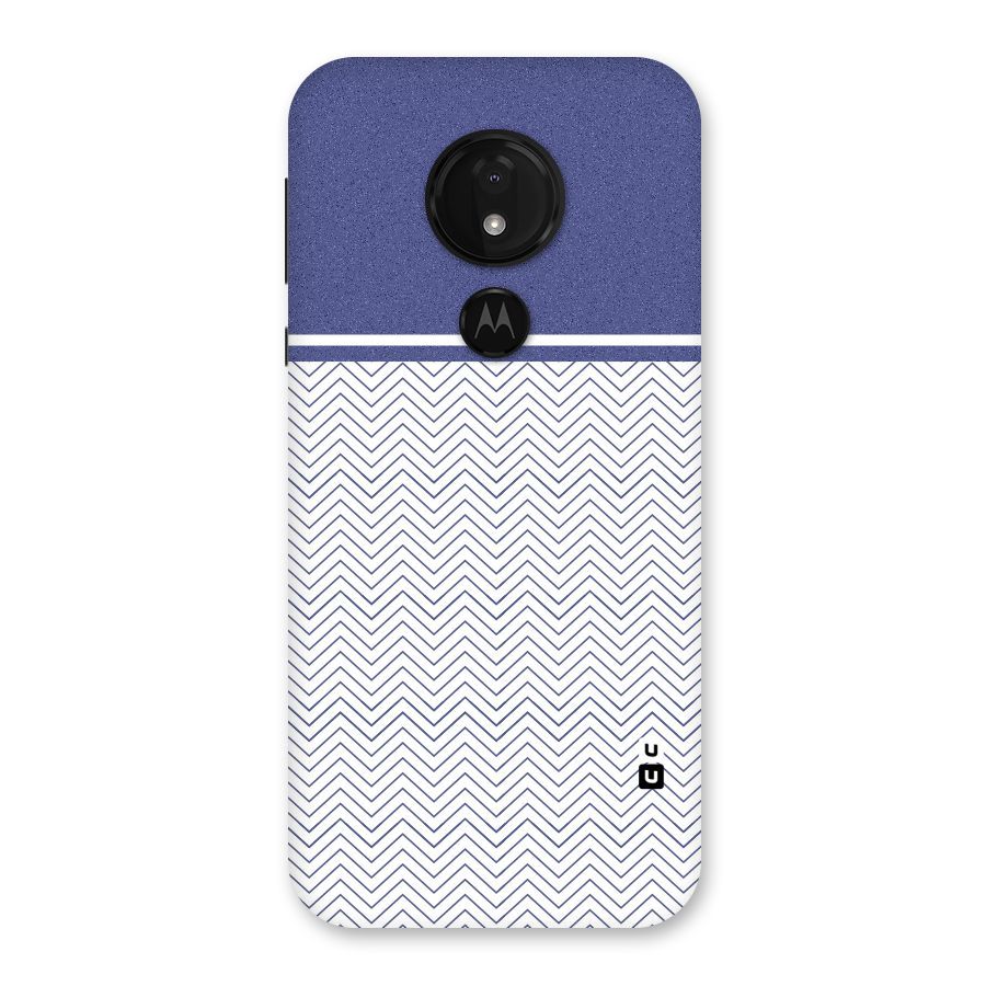Melange Striped Pattern Back Case for Moto G7 Power
