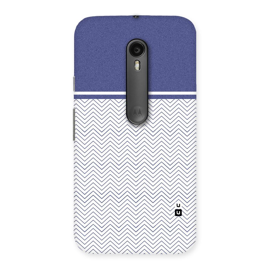 Melange Striped Pattern Back Case for Moto G Turbo