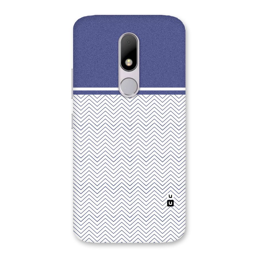Melange Striped Pattern Back Case for Moto M