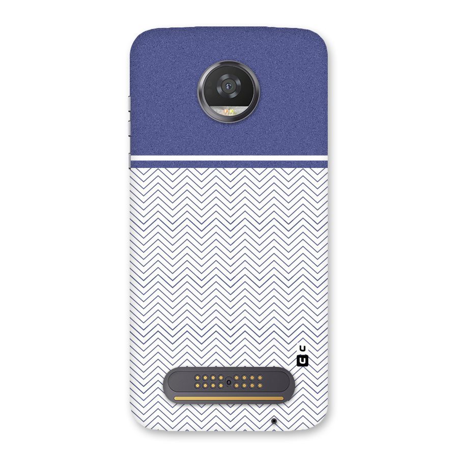 Melange Striped Pattern Back Case for Moto Z2 Play