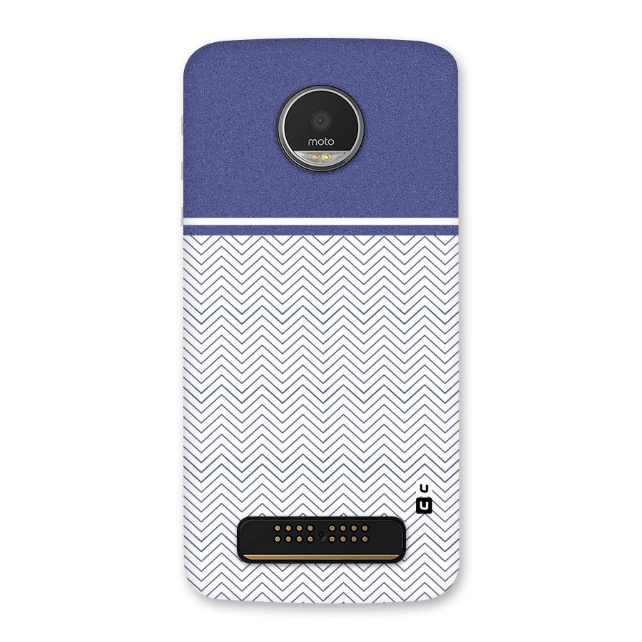 Melange Striped Pattern Back Case for Moto Z Play