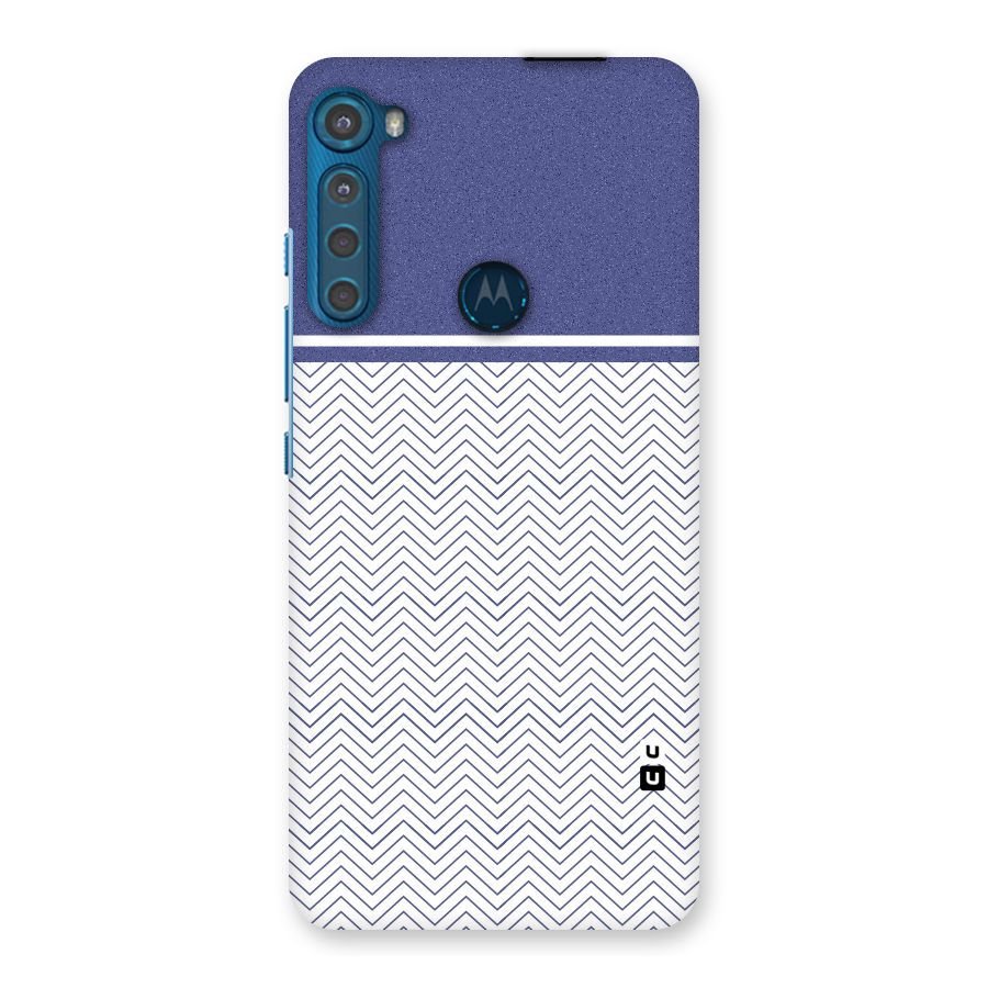 Melange Striped Pattern Back Case for Motorola One Fusion Plus