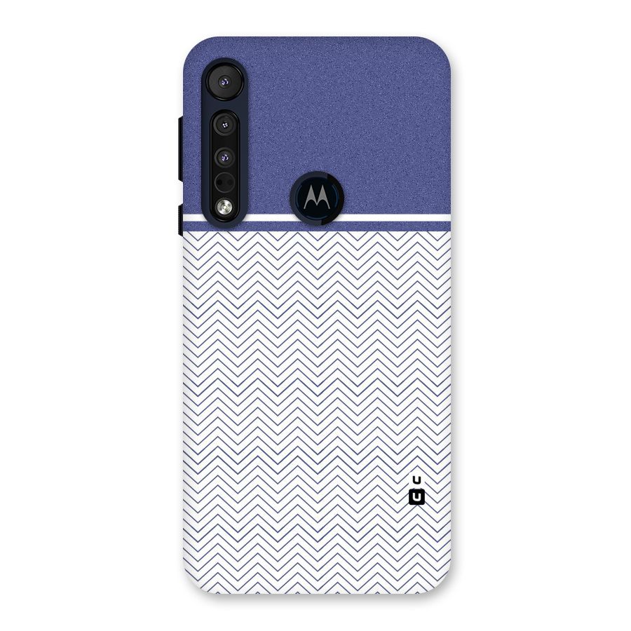 Melange Striped Pattern Back Case for Motorola One Macro