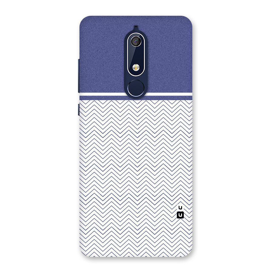 Melange Striped Pattern Back Case for Nokia 5.1