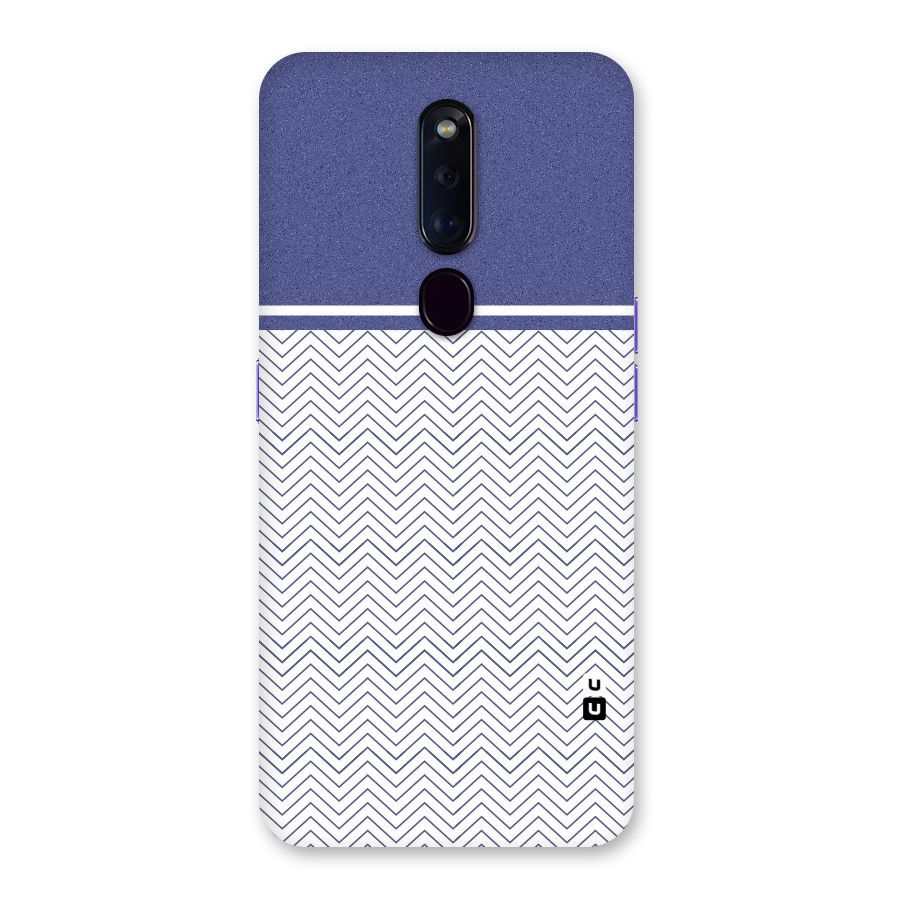 Melange Striped Pattern Back Case for Oppo F11 Pro