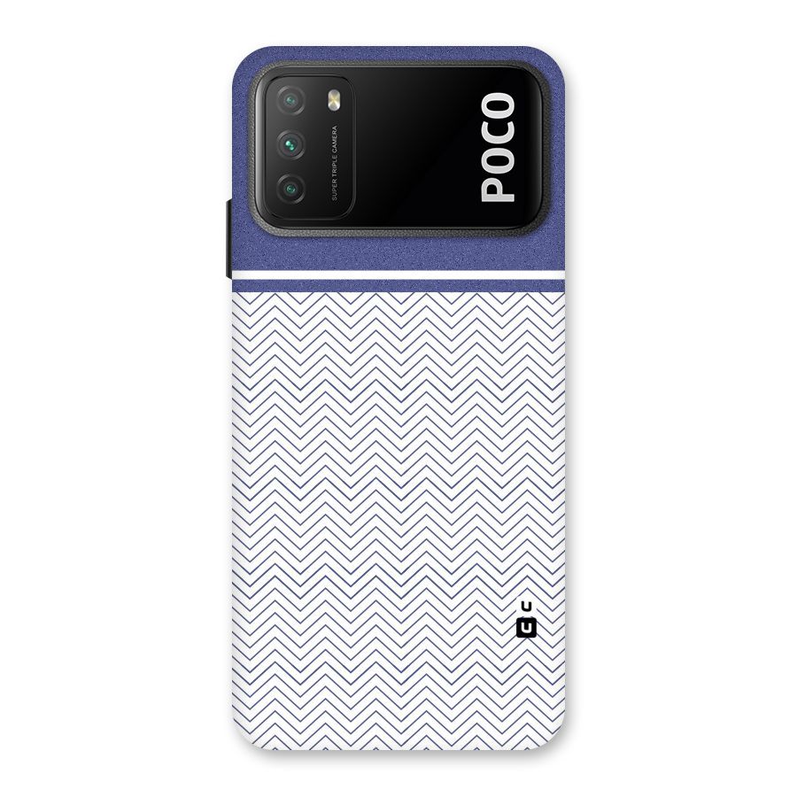 Melange Striped Pattern Back Case for Poco M3