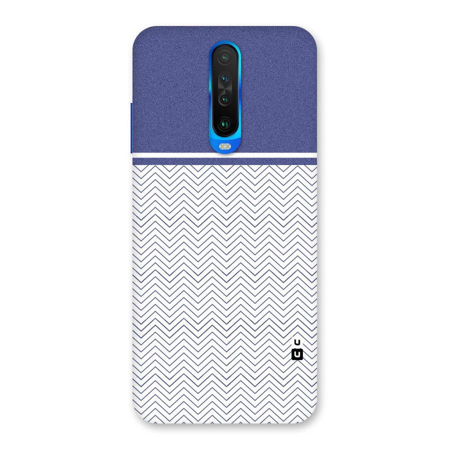 Melange Striped Pattern Back Case for Poco X2