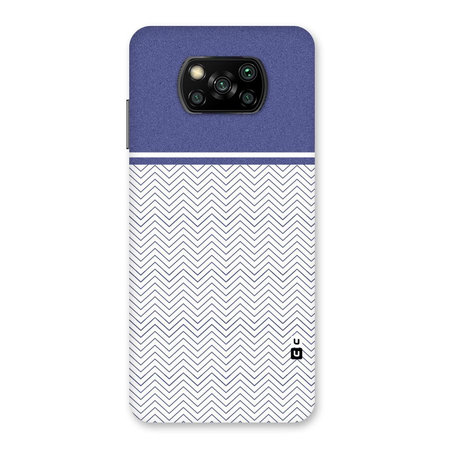 Melange Striped Pattern Back Case for Poco X3