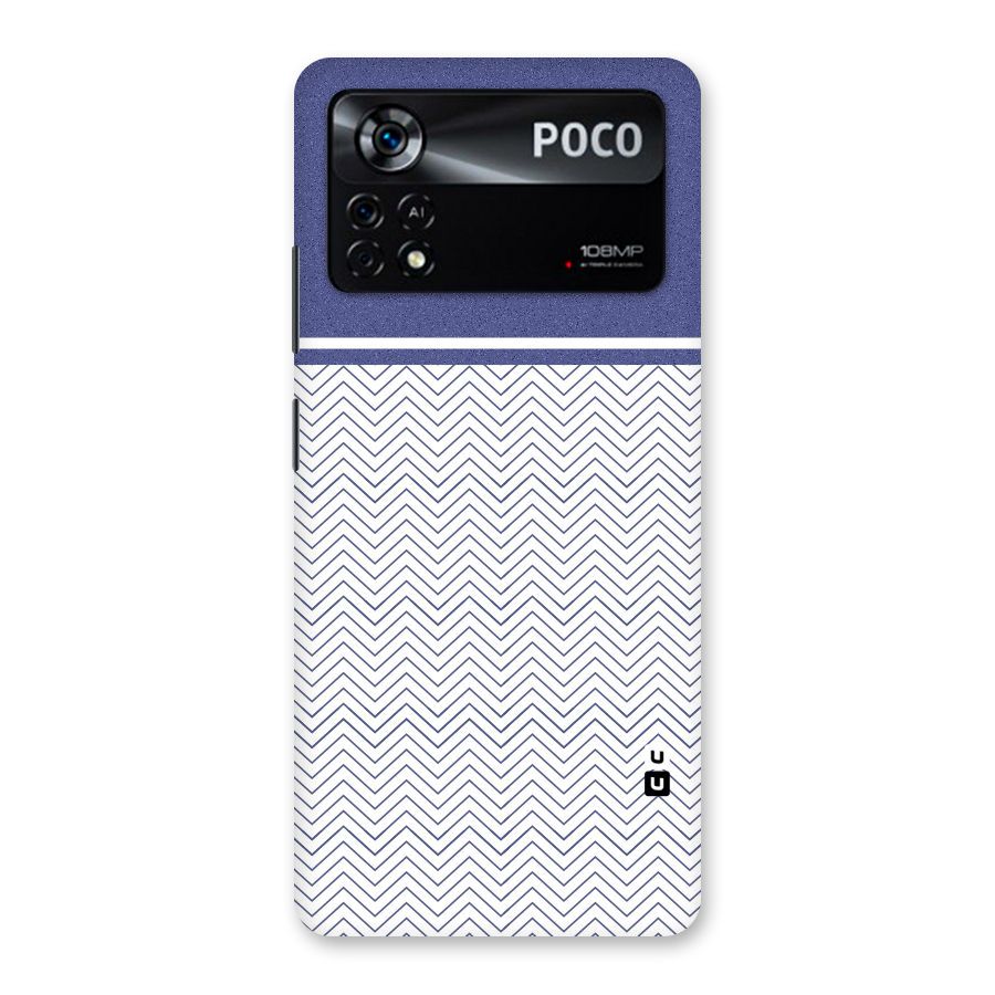 Melange Striped Pattern Back Case for Poco X4 Pro 5G