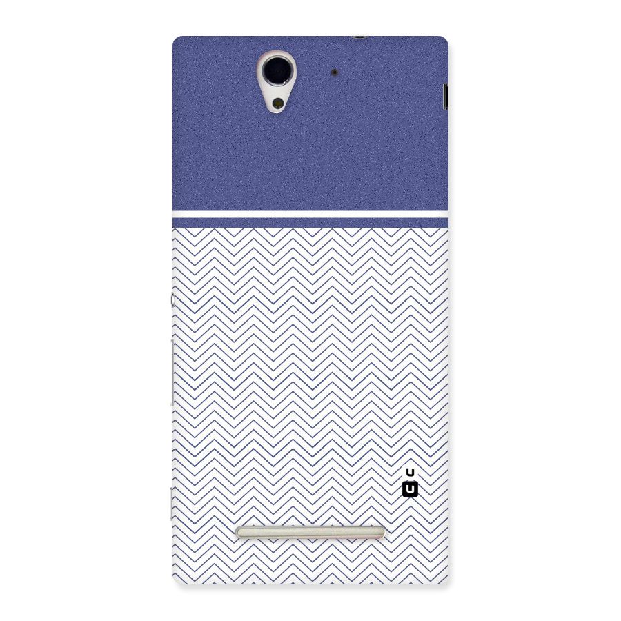 Melange Striped Pattern Back Case for Sony Xperia C3