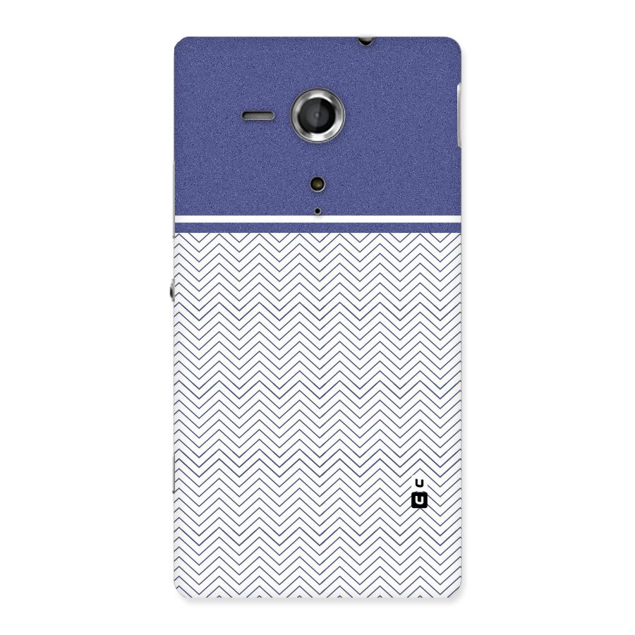 Melange Striped Pattern Back Case for Sony Xperia SP