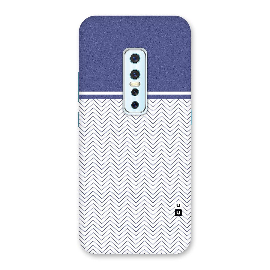 Melange Striped Pattern Back Case for Vivo V17 Pro