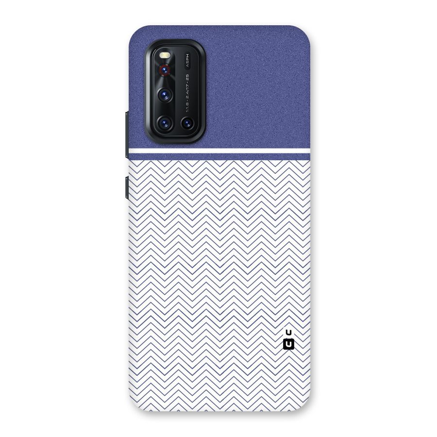 Melange Striped Pattern Back Case for Vivo V19