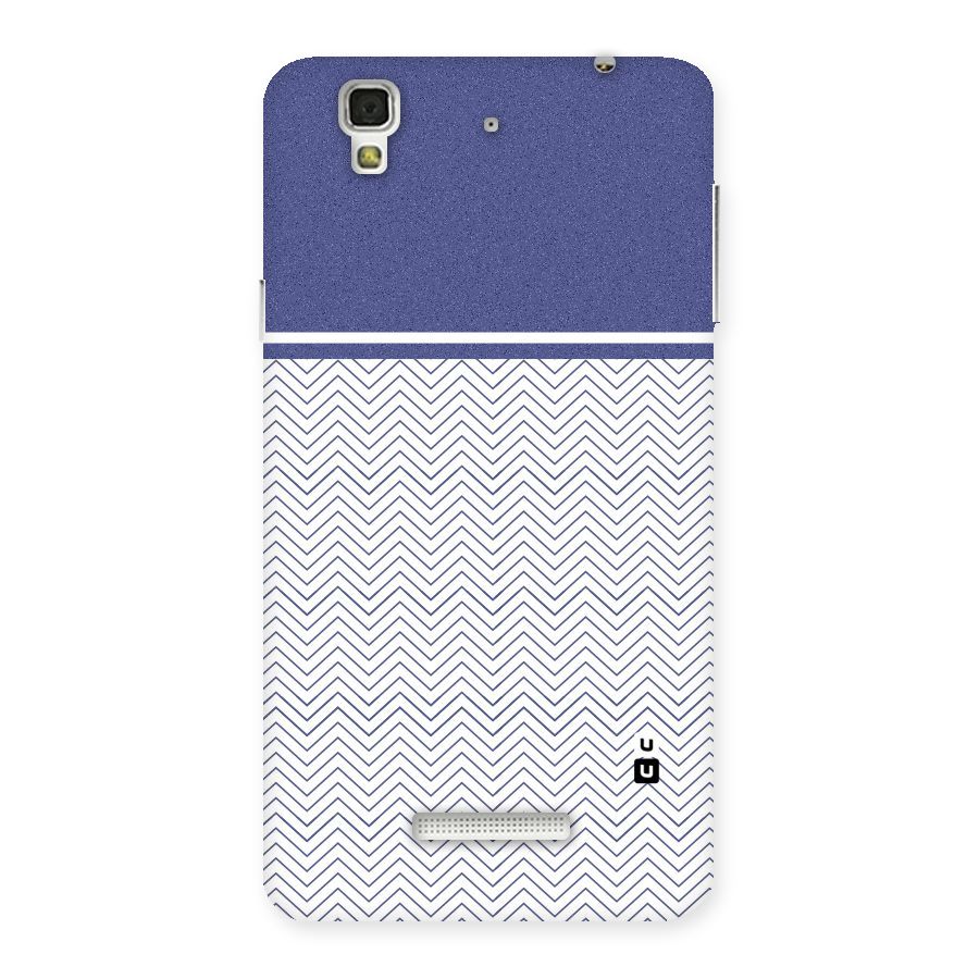 Melange Striped Pattern Back Case for Yu Yureka