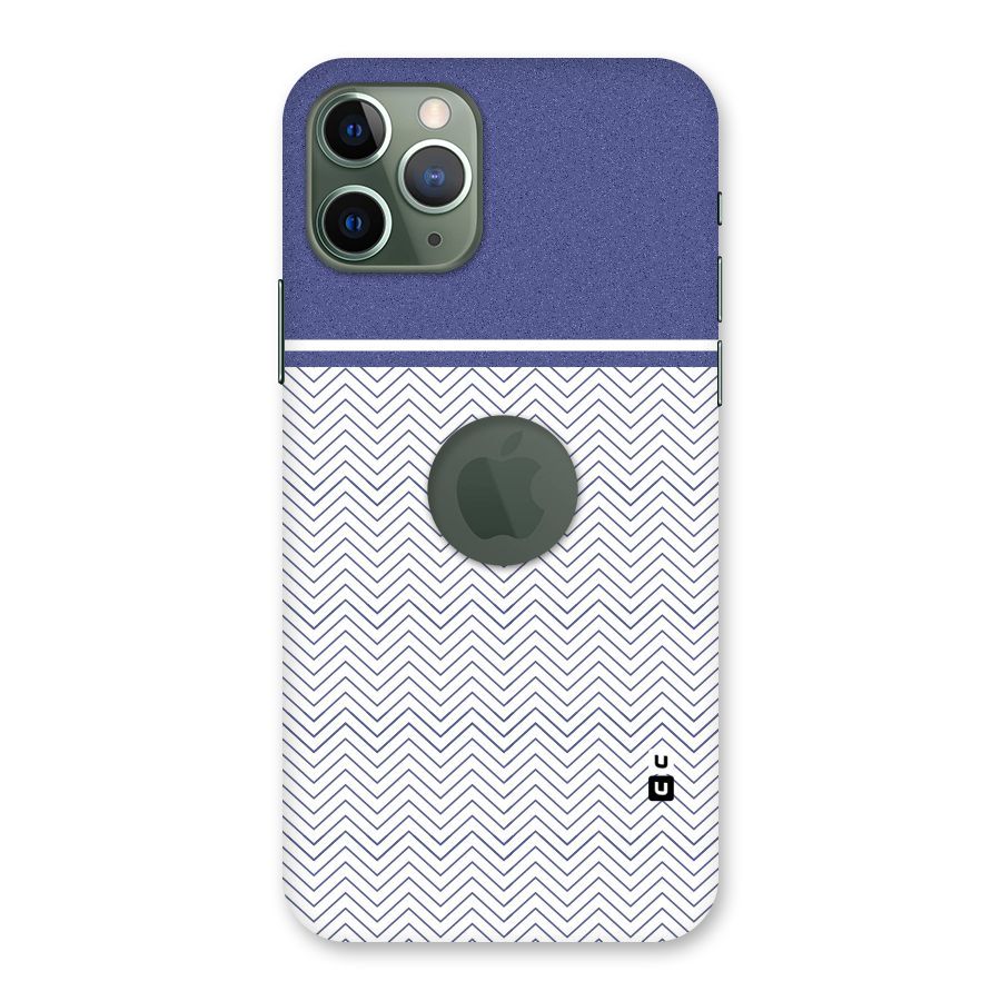 Melange Striped Pattern Back Case for iPhone 11 Pro Logo  Cut