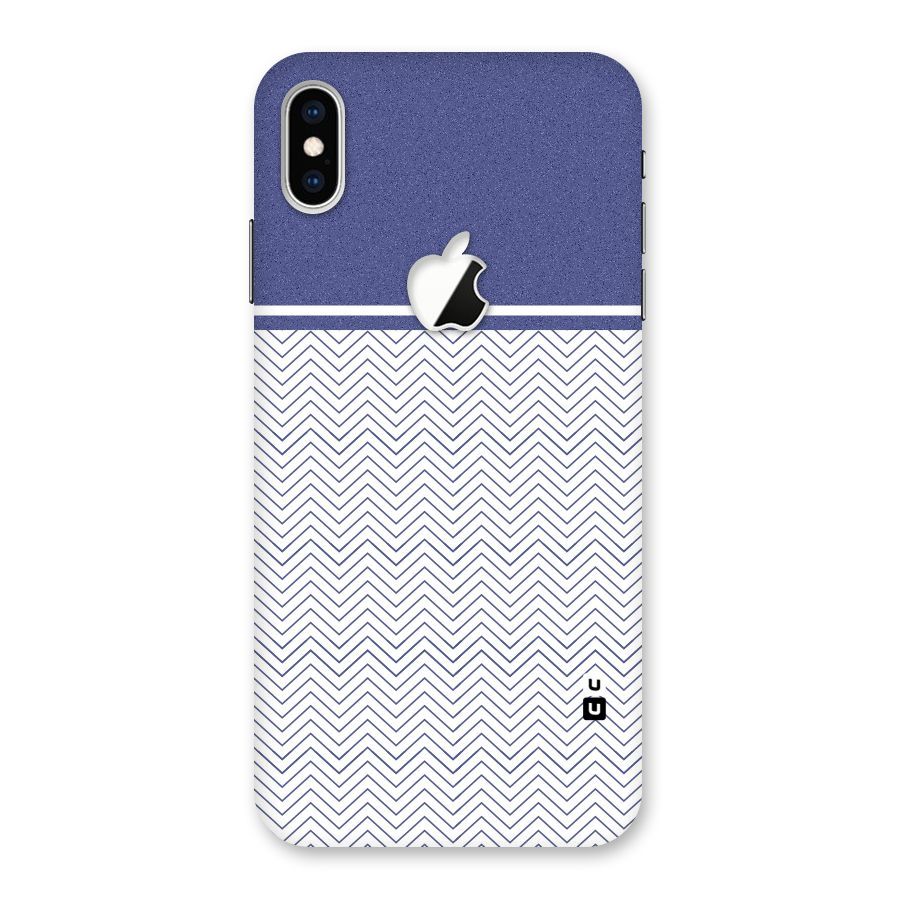 Melange Striped Pattern Back Case for iPhone XS Max Apple Cut