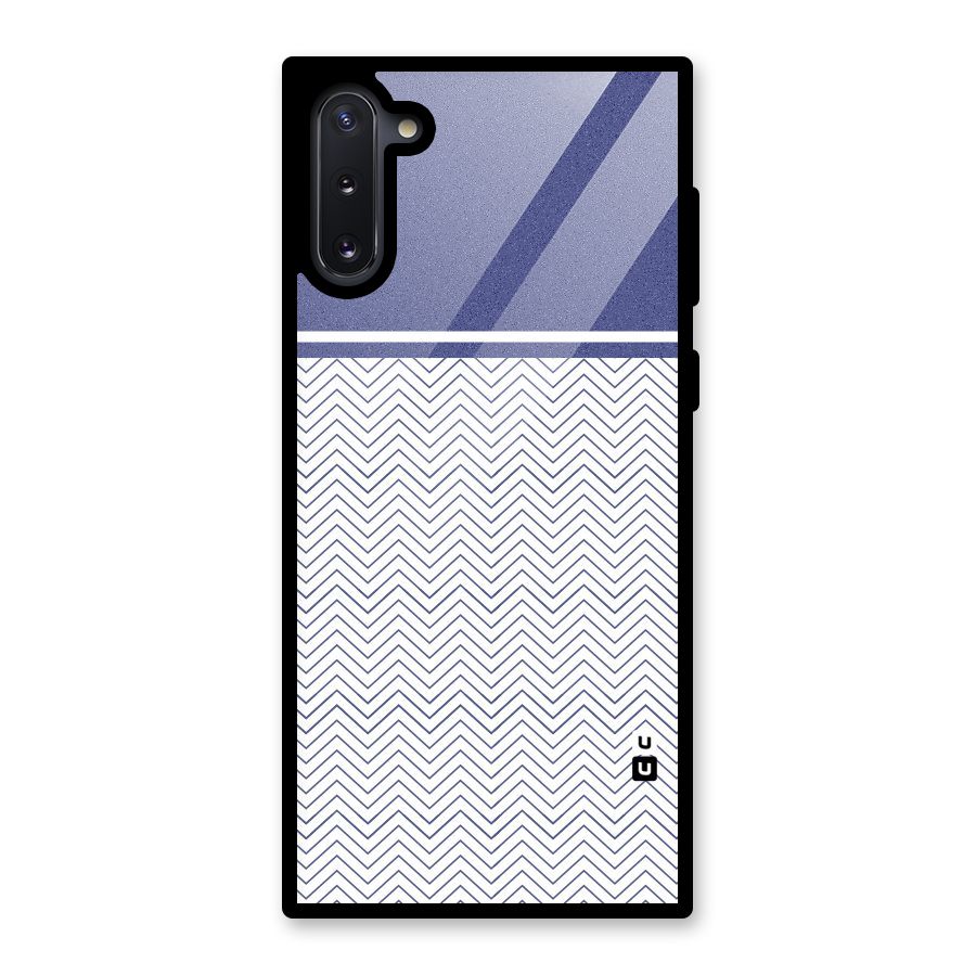 Melange Striped Pattern Glass Back Case for Galaxy Note 10